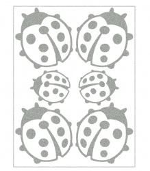 Reflexní nažehlovací motivy - berušky